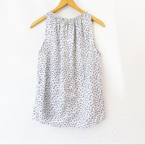 Gap White Tank Top w Red & Blue Stars Size Small